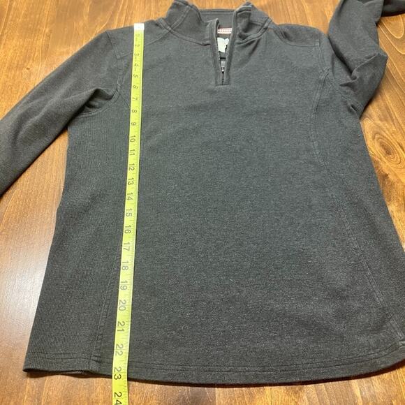 The Normal Brand Womens 1/4 Zip Dark Gray Pullover Sweatshirt Size S GOLF - Picture 7 of 14